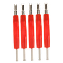 5pcs Car Bike Tyre Valve Core Remover Removal 2 Way Wrench Tool Key