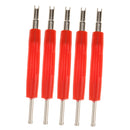 5pcs Car Bike Tyre Valve Core Remover Removal 2 Way Wrench Tool Key
