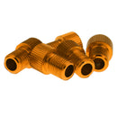 Ultra light Convenient Easy To Install Presta To Schrader Valve Adapter PACK OF 5PCS 0.63 inch Gold