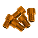 Ultra light Convenient Easy To Install Presta To Schrader Valve Adapter PACK OF 5PCS 0.63 inch Gold