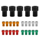 Ultra light Convenient Easy To Install Presta To Schrader Valve Adapter PACK OF 5PCS 0.63 inch Green