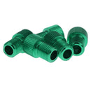 Ultra light Convenient Easy To Install Presta To Schrader Valve Adapter PACK OF 5PCS 0.63 inch Green