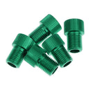 Ultra light Convenient Easy To Install Presta To Schrader Valve Adapter PACK OF 5PCS 0.63 inch Green