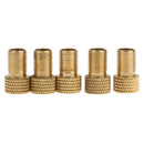 5x Presta to Schrader Valve Adapter Converter Bike Pump Tube