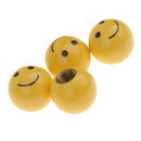 4pcs Mini Smile Smiling Face Yellow Valve Caps Dust Cover for BMX Bike Car