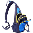 Unisex Single Shoulder Chest Bag Shopping Dating Camping Messenger Bag Blue