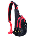 Unisex Single Shoulder Chest Bag Shopping Dating Camping Messenger Bag Black