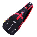 Unisex Single Shoulder Chest Bag Shopping Dating Camping Messenger Bag Black