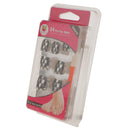24pcs Metallic Toe Nails Full Cover Pedicure Artificial Nail Art Tips with Nail File - Ghost Pattern