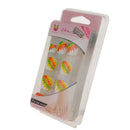 24pcs Metallic Toe Nails Full Cover Pedicure Tips Artificial Nail Art Tools with File - Colorful