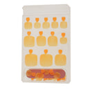 Men Women Glitter Shiny Toe Nail Tips With Nail File Pedicure Manicure Tool Orange
