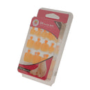 Men Women Glitter Shiny Toe Nail Tips With Nail File Pedicure Manicure Tool Orange