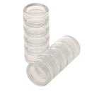 30 Empty Plastic Small Round Nail Art Glitter Tip Jewelry Storage Box Case