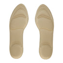 1 Pair Anti-Slip Shock Sweat Absorption 4D Sponge Massage Foot Pain Relief Insoles Orthotic Shoes Cushion Pad Skin Color