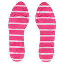 1 Pair Anti-Slip Shock Sweat Absorption 4D Sponge Massage Foot Pain Relief Insoles Orthotic Shoes Cushion Pad Pink