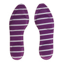 1 Pair Anti-Slip Shock Sweat Absorption 4D Sponge Massage Foot Pain Relief Insoles Orthotic Shoes Cushion Pad Purple