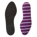 1 Pair Anti-Slip Shock Sweat Absorption 4D Sponge Massage Foot Pain Relief Insoles Orthotic Shoes Cushion Pad Purple