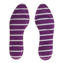 1 Pair Anti-Slip Shock Sweat Absorption 4D Sponge Massage Foot Pain Relief Insoles Orthotic Shoes Cushion Pad Purple