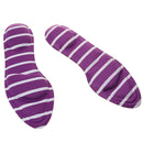 1 Pair Anti-Slip Shock Sweat Absorption 4D Sponge Massage Foot Pain Relief Insoles Orthotic Shoes Cushion Pad Purple