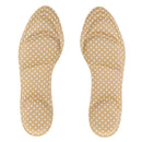 1 Pair Anti-Slip Shock Sweat Absorption 4D Sponge Massage Foot Pain Relief Insoles Orthotic Shoes Cushion Pad Khaki