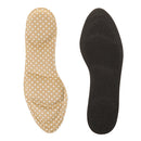 1 Pair Anti-Slip Shock Sweat Absorption 4D Sponge Massage Foot Pain Relief Insoles Orthotic Shoes Cushion Pad Khaki