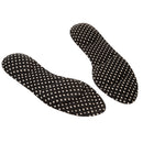 1 Pair Anti-Slip Shock Sweat Absorption 4D Sponge Massage Foot Pain Relief Insoles Orthotic Shoes Cushion Pad Black White
