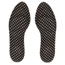 1 Pair Anti-Slip Shock Sweat Absorption 4D Sponge Massage Foot Pain Relief Insoles Orthotic Shoes Cushion Pad Black White