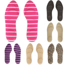 1 Pair Anti-Slip Shock Sweat Absorption 4D Sponge Massage Foot Pain Relief Insoles Orthotic Shoes Cushion Pad Black White