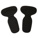 Durable T-shape Heel Cushion High Heel Shoes Insole Pads Black