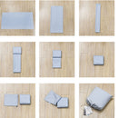Portable Lightweight Korean Cotton Fabric Sleeping Bag Sheet Camping Hiking Travel Accessories Silver S
