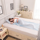 Portable Lightweight Korean Cotton Fabric Sleeping Bag Sheet Camping Hiking Travel Accessories Silver S