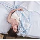 Portable Lightweight Korean Cotton Fabric Sleeping Bag Sheet Camping Hiking Travel Accessories Silver M