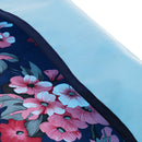 NEW Adult Mealtime Bib Waterproof Cloth Protector with Pocket Hibiscus Print