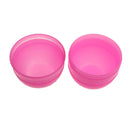 Professional Hair Tint Bowl Hair Dye Hairdressing Gel Holder Hair Coloring Equipment Hair Styling Accessories Rose Red