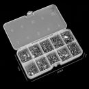 200Pcs Hook Baits Line Link Connector Swivels Coarse Sea Fishing Tackles