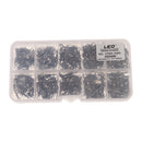 200Pcs Hook Baits Line Link Connector Swivels Coarse Sea Fishing Tackles