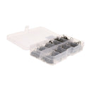 200Pcs Hook Baits Line Link Connector Swivels Coarse Sea Fishing Tackles
