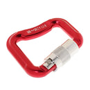 Aluminum Alloy Locking Caribiners for Paragliding 20KN - Red