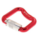 Aluminum Alloy Locking Caribiners for Paragliding 20KN - Red