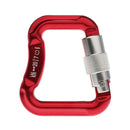Aluminum Alloy Locking Caribiners for Paragliding 20KN - Red