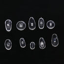 200pcs Silicone Glasses Nose Pad Eyewear Eyeglass Nose Pads with Case