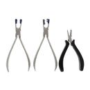 3pcs Cutting Pressing Pliers Set Repair Tools for Rimless Eyeglasses Frames