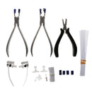 3pcs Cutting Pressing Pliers Set Repair Tools for Rimless Eyeglasses Frames