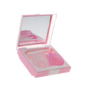 Set Of Portable ConvenientEasy To Carry Plastic Small Mirror + Lens Tweezer + Lens Stick + Contact Lens Case Cover + Lens Solution Container 2.68*2.52 inch Pink