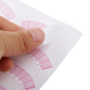 70Pcs 2 in 1 Eyelash Extensions Pads Stickers Paper Patches Tape Measurement