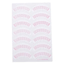 70Pcs 2 in 1 Eyelash Extensions Pads Stickers Paper Patches Tape Measurement