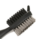 Multifunction 2 Side Golf Club Shoe Ball Cleaning Brush with Carabiner Clip