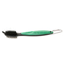 Multifunction 2 Side Golf Club Shoe Ball Cleaning Brush with Carabiner Clip