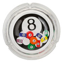 Transparent Round Billiard Ball Ashtray Glass Ashtray 12.5cm
