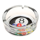 Transparent Round Billiard Ball Ashtray Glass Ashtray 12.5cm